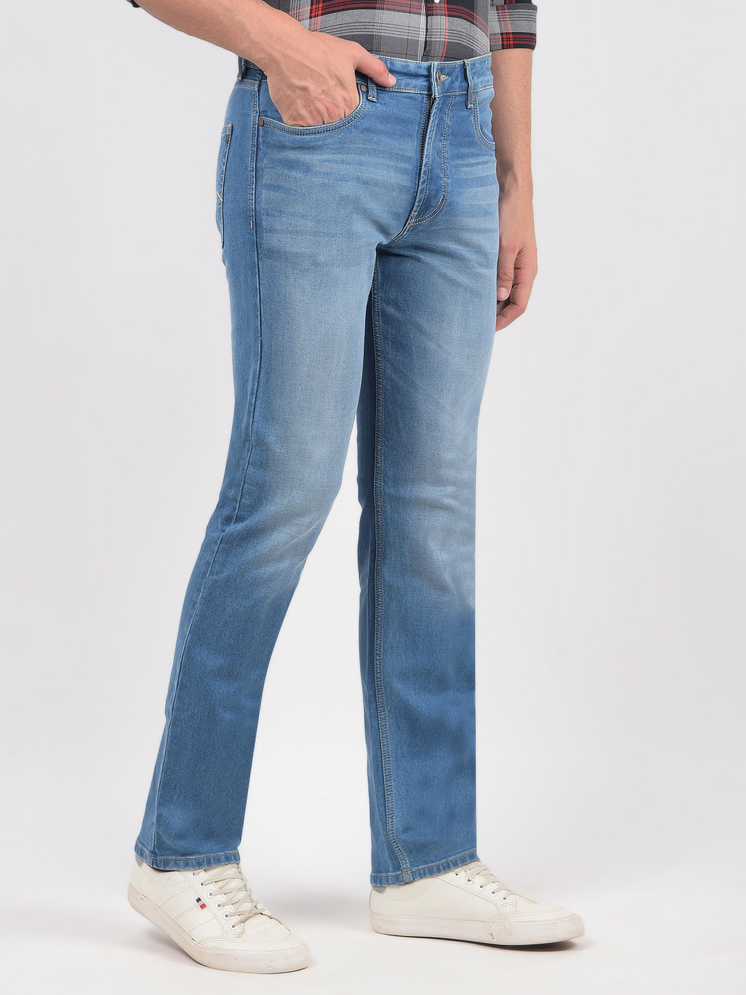 Numero Uno Men Solid Blue Jeans